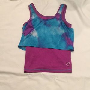Purple blue sporty tank